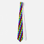 Black rainbow necktie