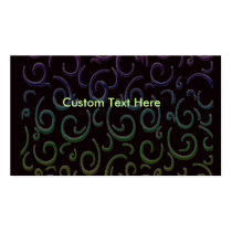 black rainbow scroll business cards by secondwynd black rainbow scroll business cards