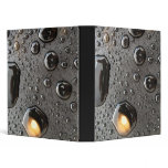 Black Raindrops on Gray Avery Binder