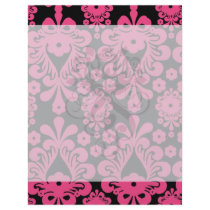 black raspberry red pink mod damask full color flyer