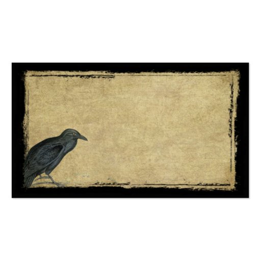 Black Raven- Black Raven- Prim Biz Cards Business Card (front side)