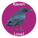 Black Raven Collection III Round Stickers