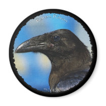 BLACK RAVEN Collection magnets by RavenSpiritPrints BLACK RAVEN Collection magnets