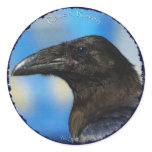 BLACK RAVEN Collection Round Stickers