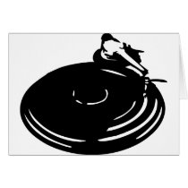 black record turntable cards by Tomaniac black record turntable cards