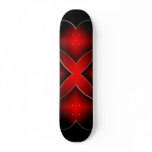 Black & Red Abstract Skateboard