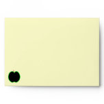 Black, Red and Green Apple Design. Envelopes