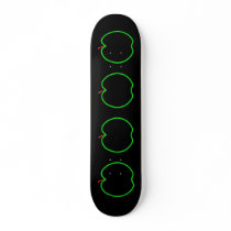 Black, Red and Green Apple Design. Skateboard