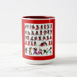 BLACK RED BALLROOM COLORFUL DANCERS DANCE DIGITAL MUG