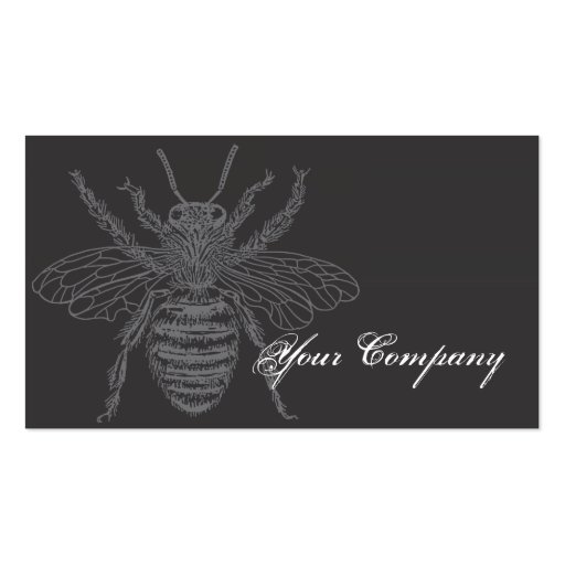 Black & Red Bees Bizcard Business Cards (front side)