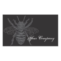 Black & Red Bees Bizcard Business Cards
