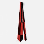 Black red bold circle stripes positive negative ties