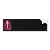 Black & Red Cross Bumper Sticker, Easy to Design