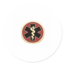     black-red-gold sticker