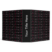 Black Red Love Amore 2" Binder