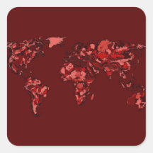 black red maroon atlas square stickers