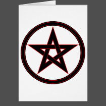 Black & Red Pentacle cards