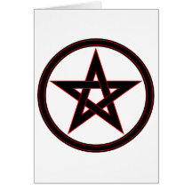 Black & red pentacle cards