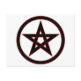 Black & Red Pentacle Post Cards