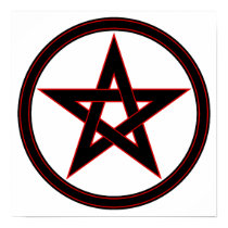 Black & Red Pentacle posters by triplegoddess Black & Red Pentacle posters