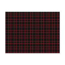 Black Red Plaid postcards
