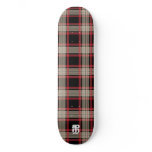 Black & Red Plaid Skate Board