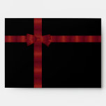Black & Red Ribbon Envelopes