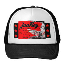 BLACK & RED STAR Hat hats