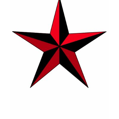 Black & Red Star T Shirts by smallaxe