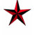 red, black, red, black, star, tattoo, star,