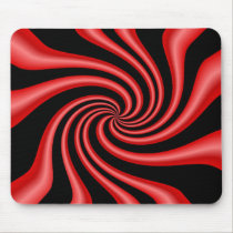 Black & Red Swirl mousepads