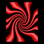 Black & Red Swirl
