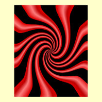 Black & Red Swirl posters