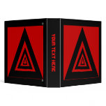 Black & Red Triangles Binder