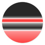 Black/Red & White Design Stickers