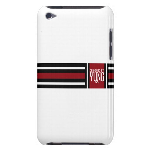 Black Red White Elegant Stripe Phone Case iPod Touch Covers
