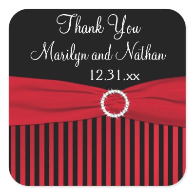 black and red wedding meal choice cards