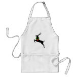 Black Rein Deer With Christmas Wreath Aprons