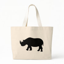 black rhino rhinoceros illustration bags by Tomaniac black rhino rhinoceros illustration bags