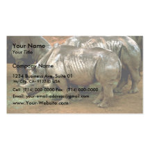 Black rhinoceros business cards