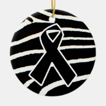 Black Ribbon Christmas Tree Ornaments