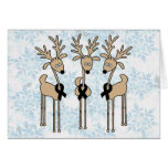 Black Ribbon Reindeer Card
