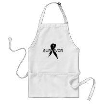 Black Ribbon- Survivor Apron