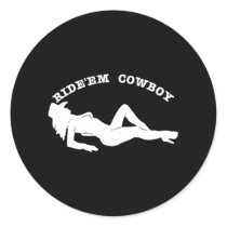 Black Ride Em Cowboy stickers