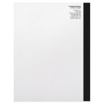 Black Right Sidebar Letterhead