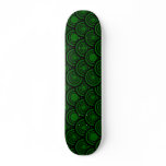 Black Rings (Green) Skateboard Deck
