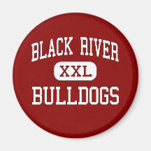 Black River - Bulldogs - Middle - Chester Refrigerator Magnet