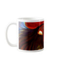 Black Rooster Butterflies Painting Art - Multi mugs by JUDERM Black Rooster Butterflies Painting Art - Multi mugs