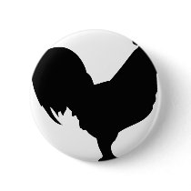 black rooster icon buttons