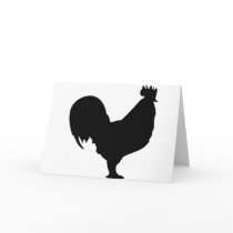 black rooster icon cards